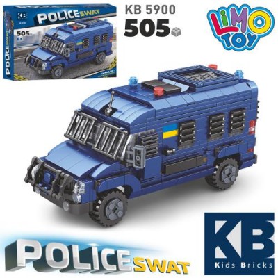 Конструктор для детей Полицейская машина LIMO TOY KB 5900 Игрушечный набор на 505 детали