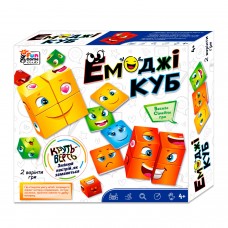 Настольная игра "Эмоджи куб" 68831 4FUN Game Club, 48 карточек, звонок, кубики