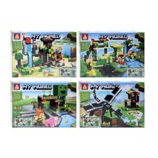 Конструктор Minecraft 204+ деталей, 4в1 (66068)