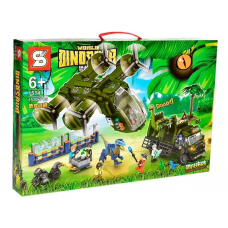 Детский конструктор 1514 Транспортировка динозавров 1510 деталей для детей от 6 лет транспорт и фигурки (21-7-1514)