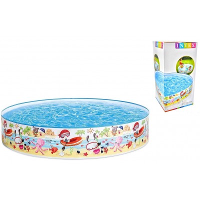 Intex Басейн 56451 NP "Веселий пляж" (6) розміром 152х25см, об'єм: 370л, вага: 1,4кг, від 3-х років
