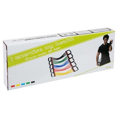 Эспандер плечевой, 5резиновых жгутов, 801, 