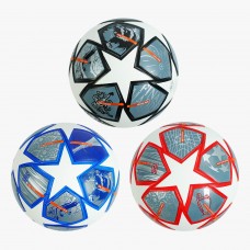 Мяч футбольный C 64626 (30) 3 вида, вес 420 грамм, материал PU, баллон резиновый, клееный, (поставляется накачанным на 90%), ВЫДАЕТСЯ ТОЛЬКО МИКС ВИДОВ