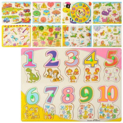 Деревянная игрушка Рамка-вкладыш MD 2533