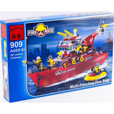 Конструктор Brick Fire Rescue Катер пожарной охраны (909)