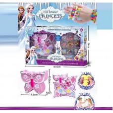 Косметика QBQ 180-2 (36) 3 уровня косметики, бусины, тени, помады и блеск, в коробке