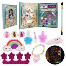 2402  Косметика арт. UKR2402 (72шт/6) батарь. палетка, лак, помада, тени, свет, аксессуар короб. 18*3*25см