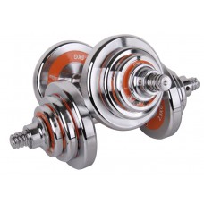 Гантели наборные хромированные 2 шт по 10 кг (20 кг)