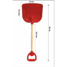 Лопата №3 с деревянной ручкой 0153 (20) "Bamsic