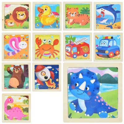 Деревянная игрушка Пазлы MD 1503