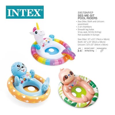 Intex Детский надувной плит-райдер 59570 NP (12) 3 вида, размером 71х76х58см, от 3 до 4 лет ВЫДАЕТСЯ МИКС ВИДОВ Intex Детский надувной плит-райдер 59570 NP (12) 3 вида, размером 71х76х58см, от 3 до 4 лет 