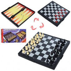 Игра настольная "3 в 1 Шахматы, Шашки и Нарды", магнитные A-Toys (THS-066)