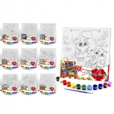 Картина детская анти-стресс раскраска danko toys, 31 х 31см Canvas Painting