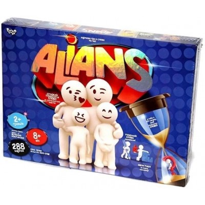 Настольная игра Alians Danko Toys G-ALN-01U Альянc  кто я? 280 карточек пазлы