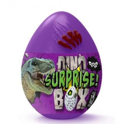 Набор для творчества Яйцо Dino Surprise Box Малый Danko Toys, 12 предметов