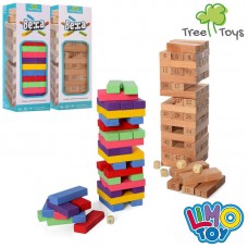 Деревянная игрушка Игра Дженга MD 1210, башня, 26см
