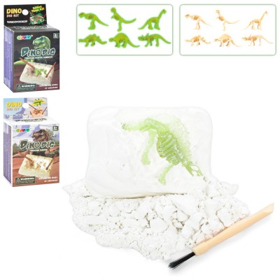 Раскопки 9050E-9051E динозавр скелет в гипсе, кисточка, микс видов