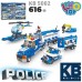 Дитячий конструктор Limo Toy Police Поліцейська техніка 5в1, 616 деталей KB-5002