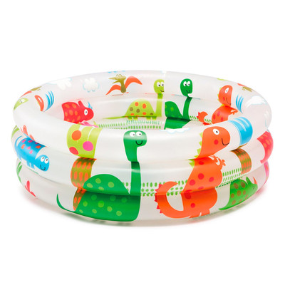 Надувний басейн Intex (Інтекс) дитячий ігровий "Динозаврик" 57106 з надувним дном 61х22 см, 33 л